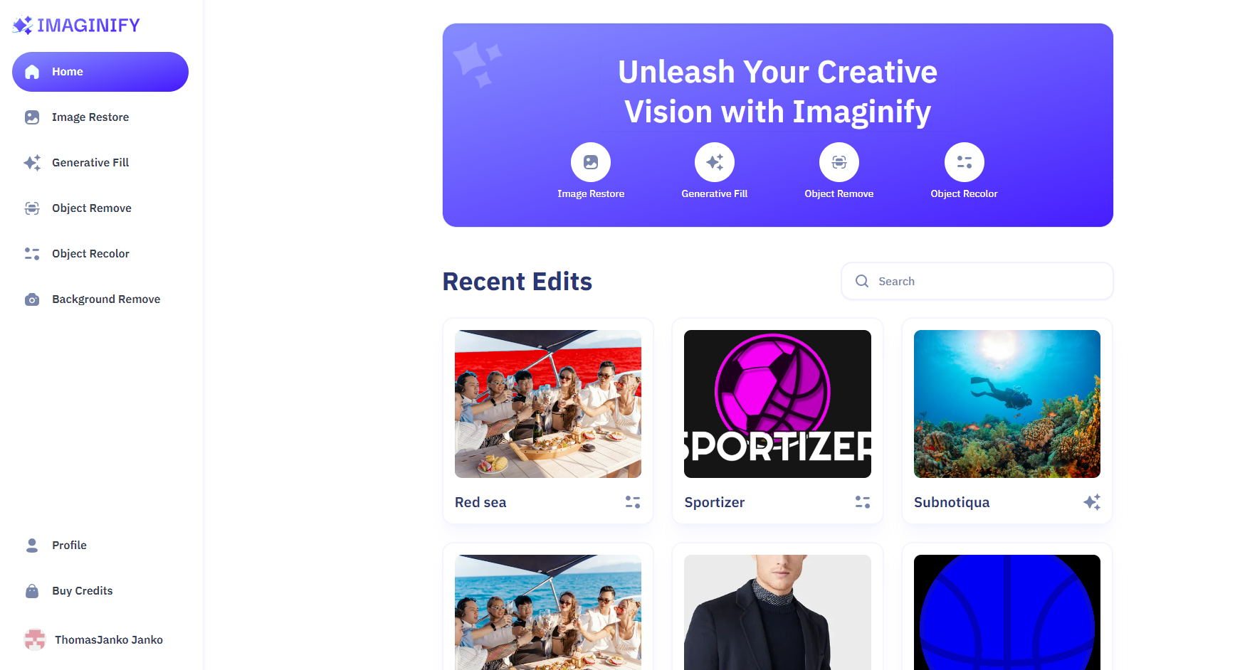 Imaginify - AI Image SaaS
