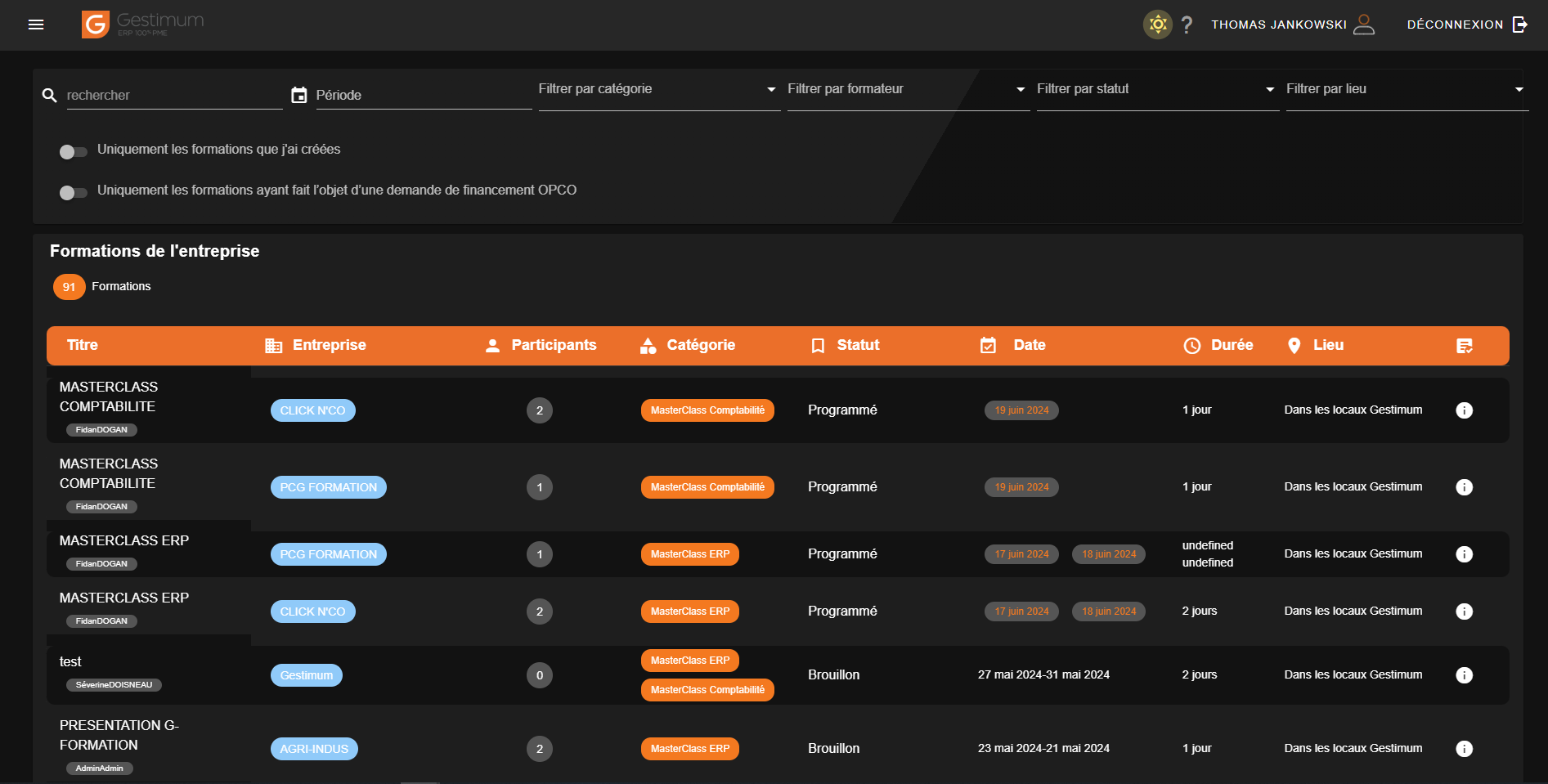 G-Formation - Training Platform